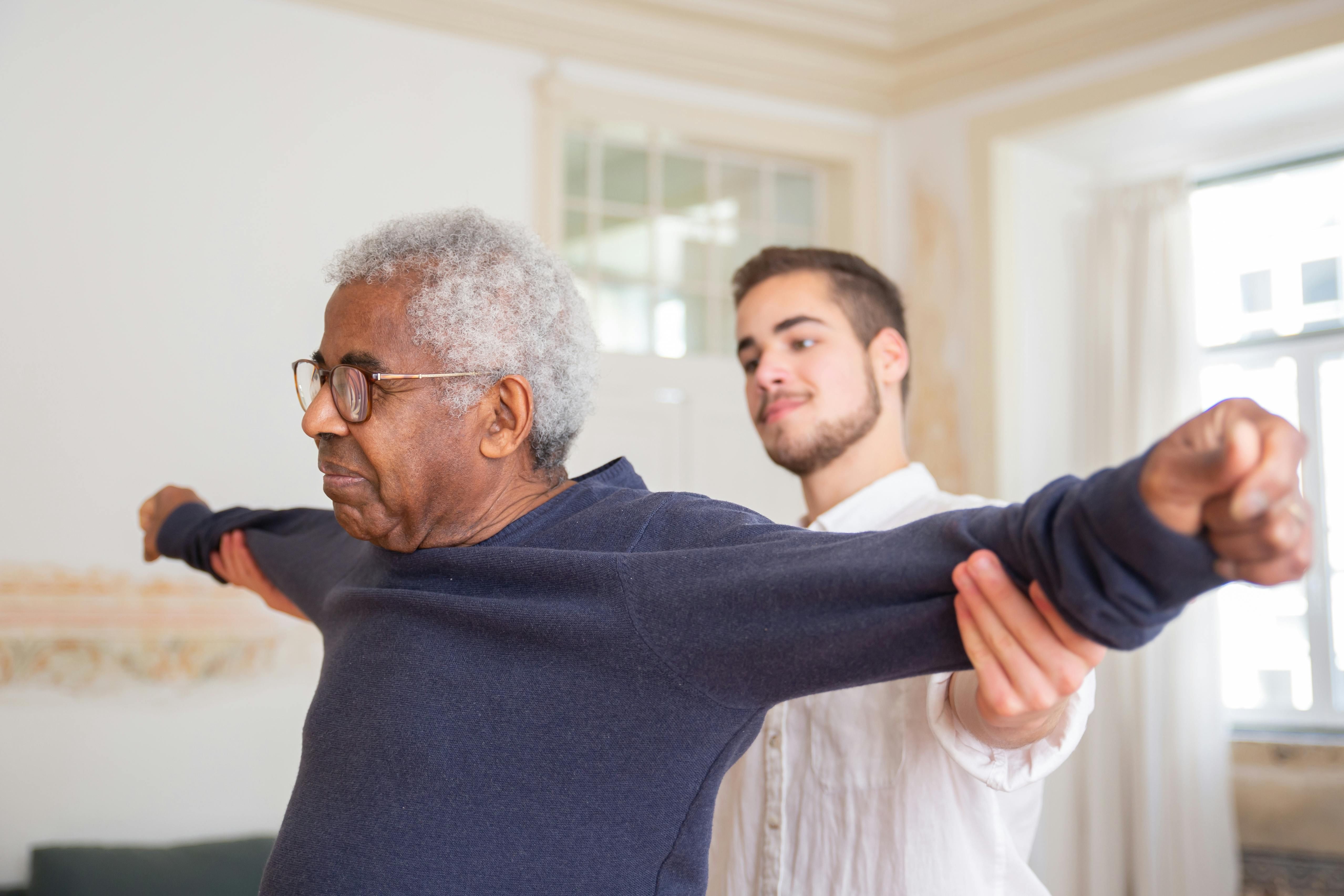Resident in physical therapy session at The Waters of Greencastle
