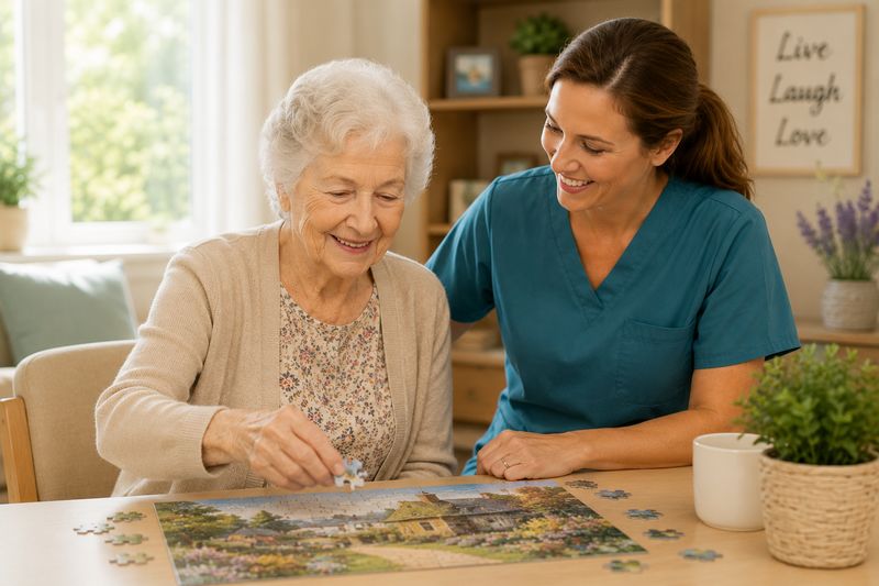 Memory care resident at The Waters of Greencastle